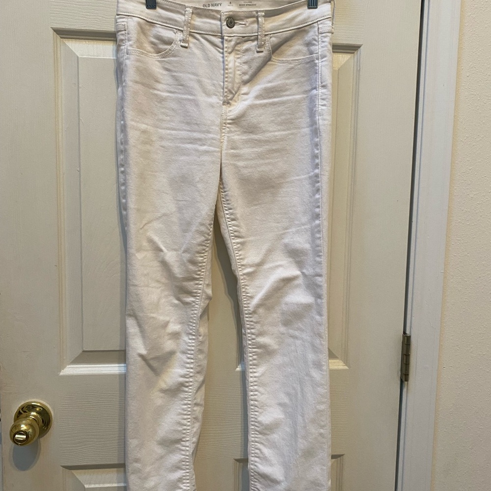 Old navy white denim jeans